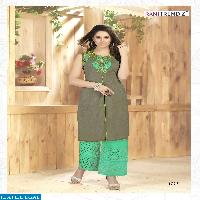 Rani Trendz Lime lite Wholesale Ready made Top n plazzo